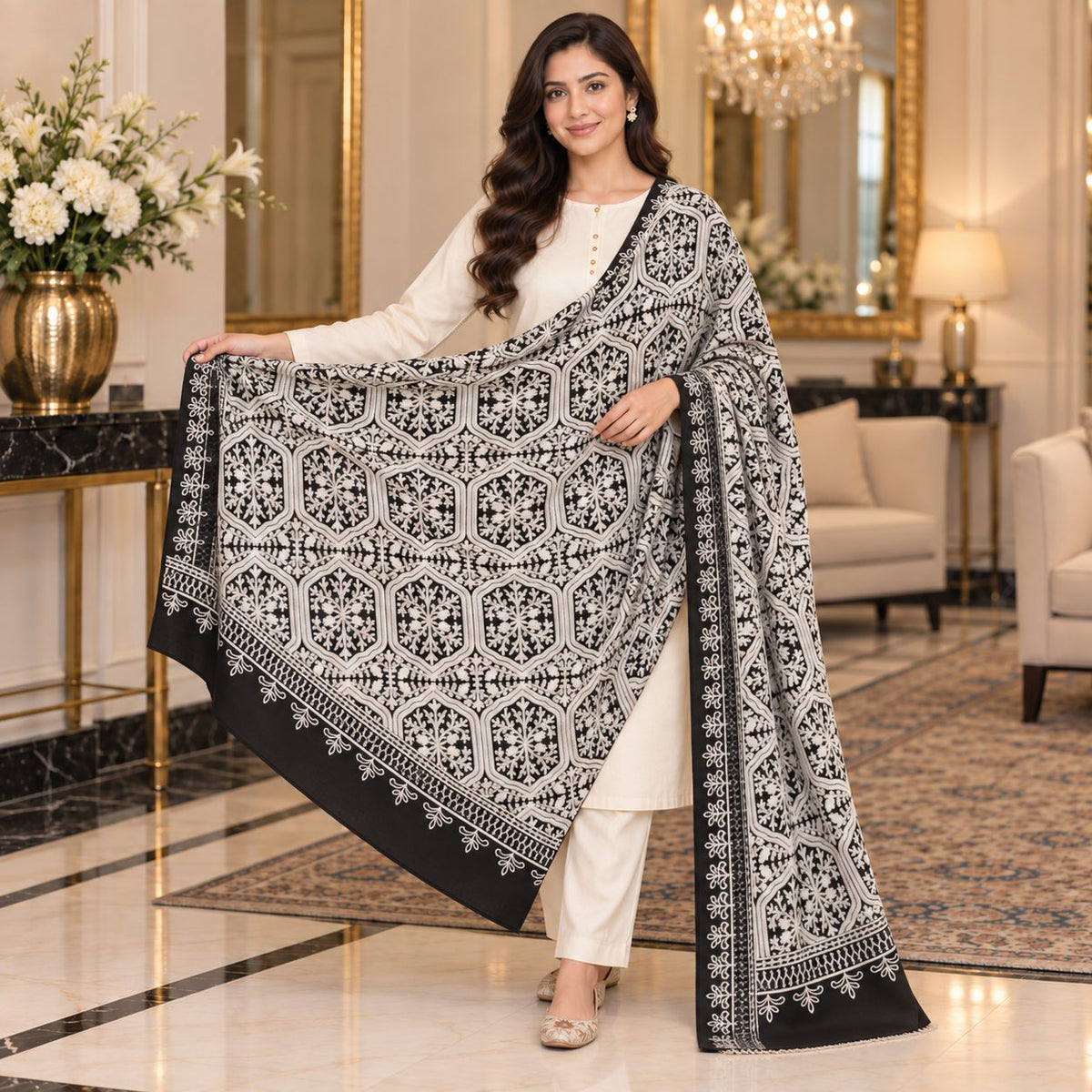 Classic Allure Pashmina Shawl