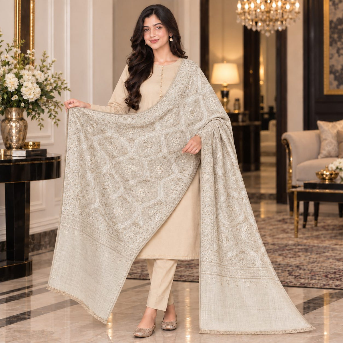 Classic Allure Pashmina Shawl