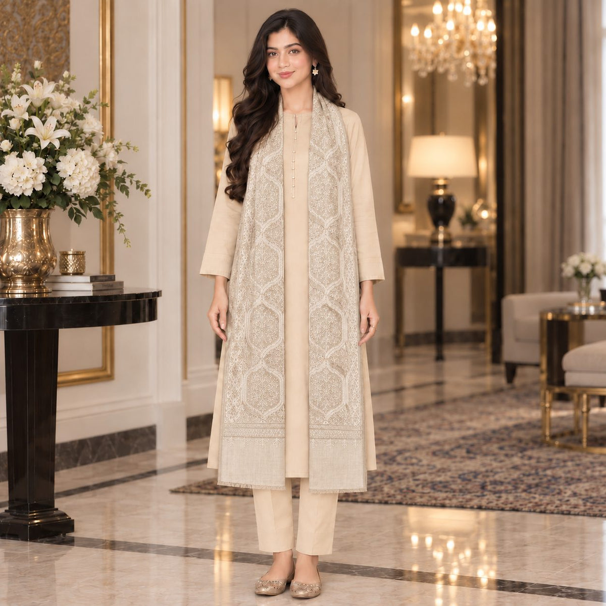 Classic Allure Pashmina Shawl