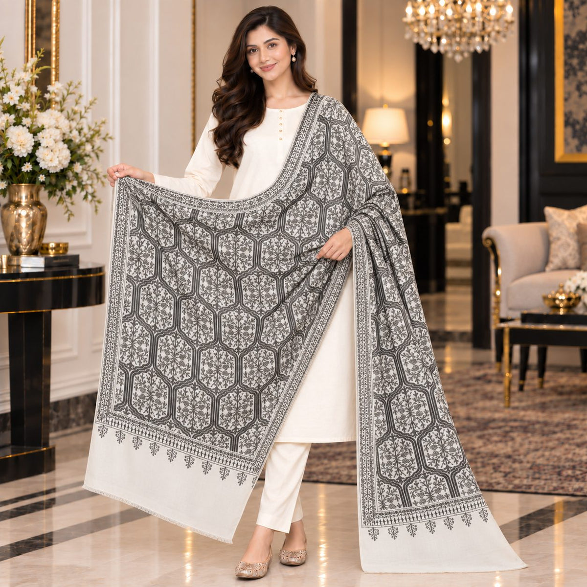 Classic Allure Pashmina Shawl