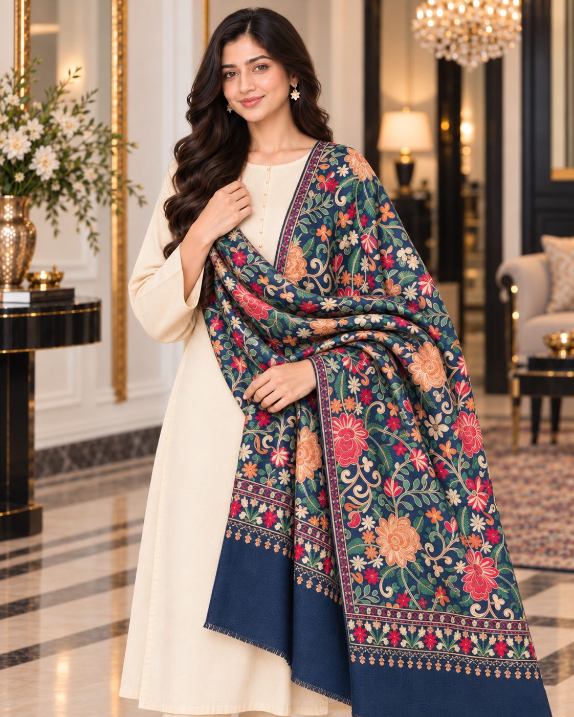 Timeless Charm Pashmina Shawl
