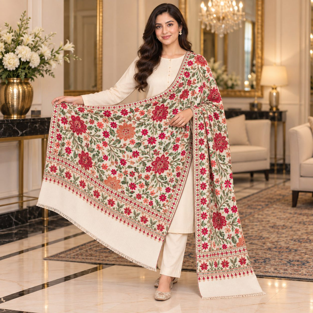 Timeless Charm Pashmina Shawl
