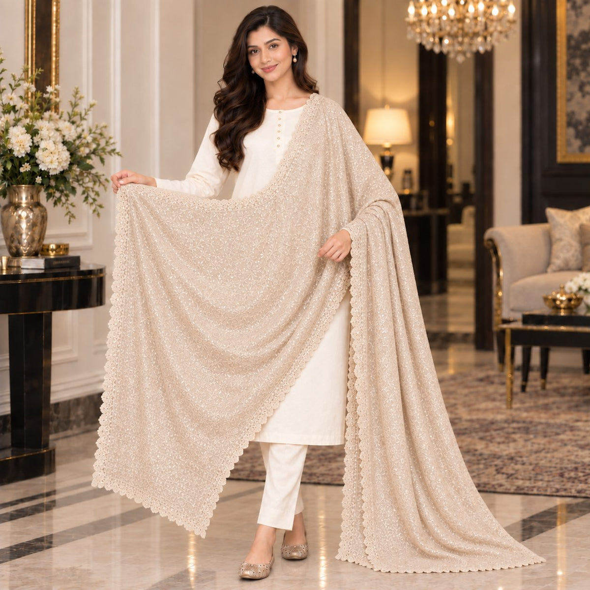 Elegant Whisper Chiffon Stole