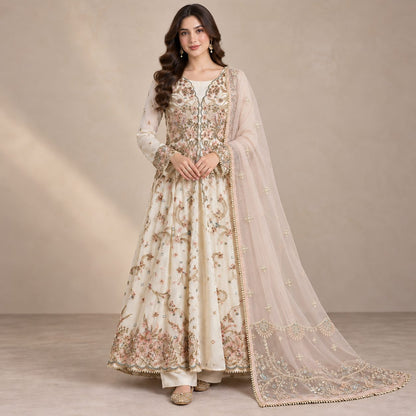 Celestial Bloom 3 Piece Embroidered Maxi  Women