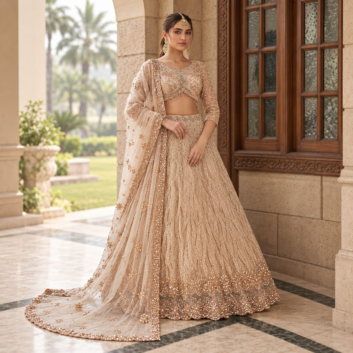 Celestial Grace Embellished Lehenga Set