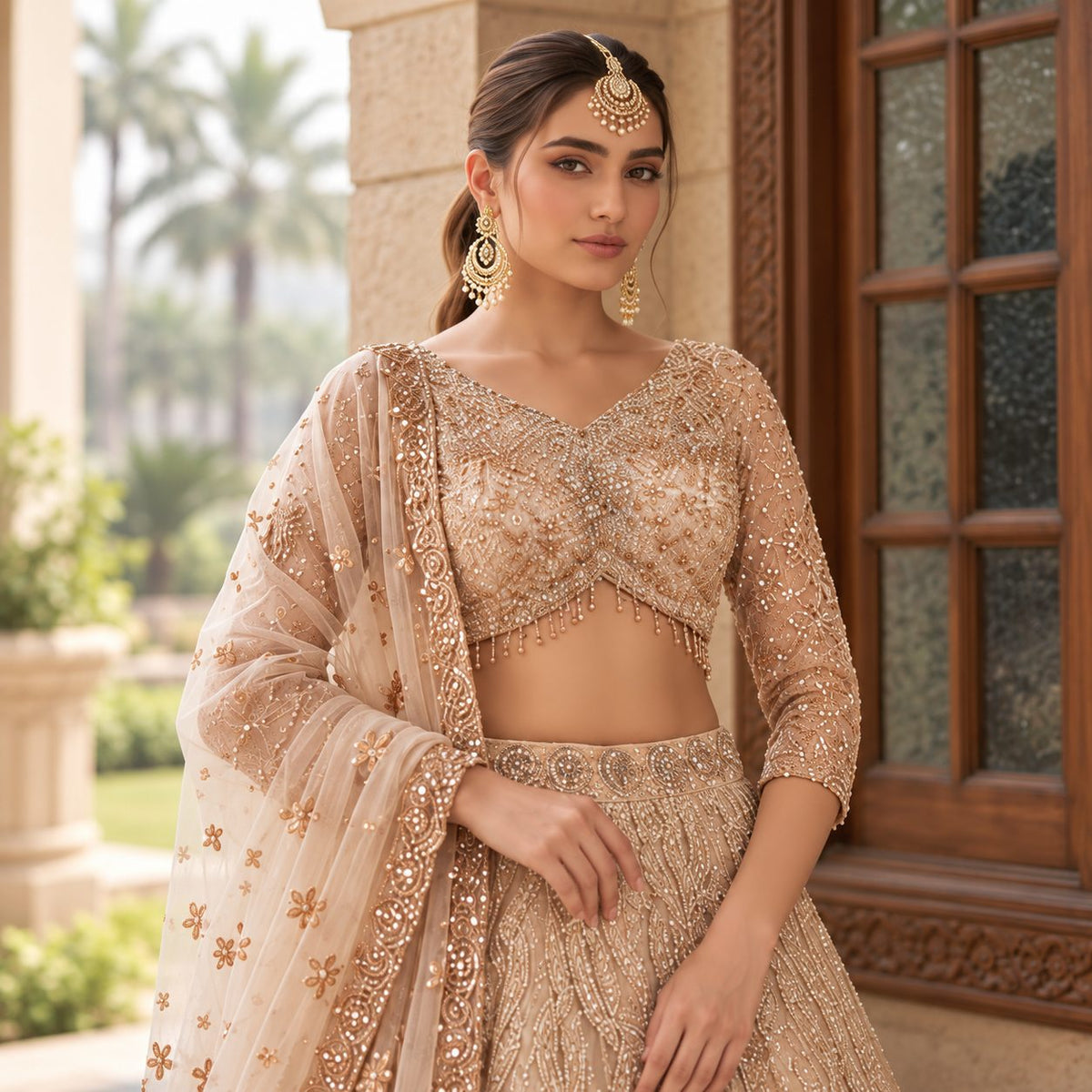 Celestial Grace Embellished Lehenga Set