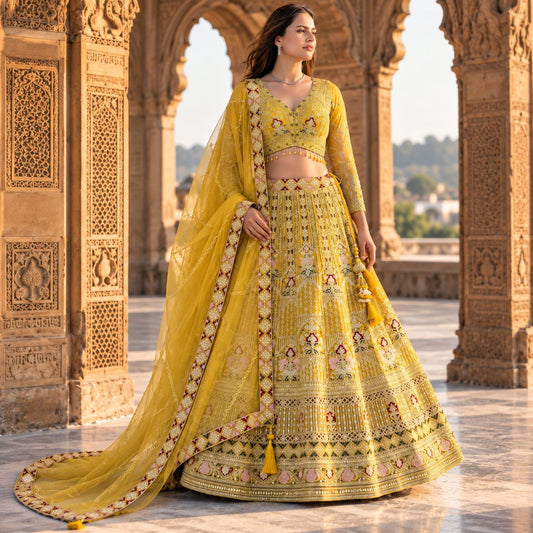 Regal Reverie Embroidered Lehenga Set