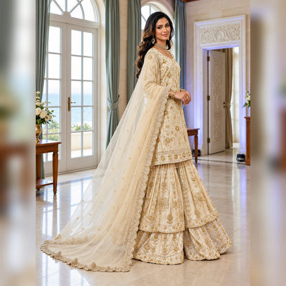 Luxe Heritage Embellished Gharara Set
