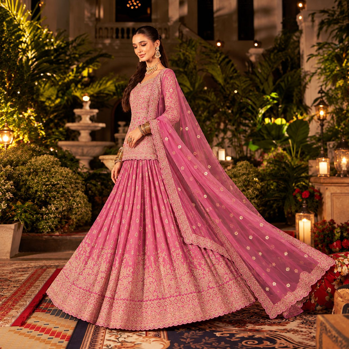 Celestia Embroidered Lehenga Set
