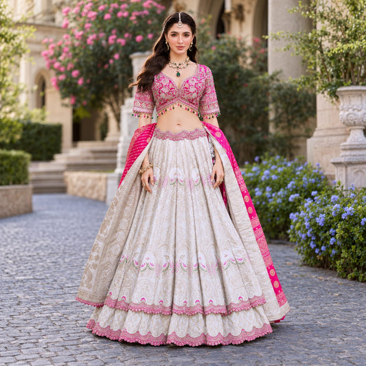 Aurelia Embroidered Lehenga Set