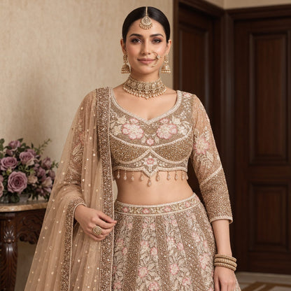 Ethereal Bloom Embroidered Lehenga Set