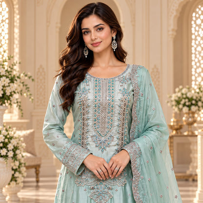 Celeste Luxe Embrioded Women 3 Piece Suit