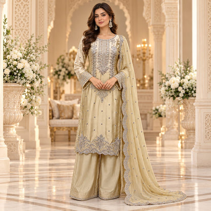 Celeste Luxe Embrioded Women 3 Piece Suit