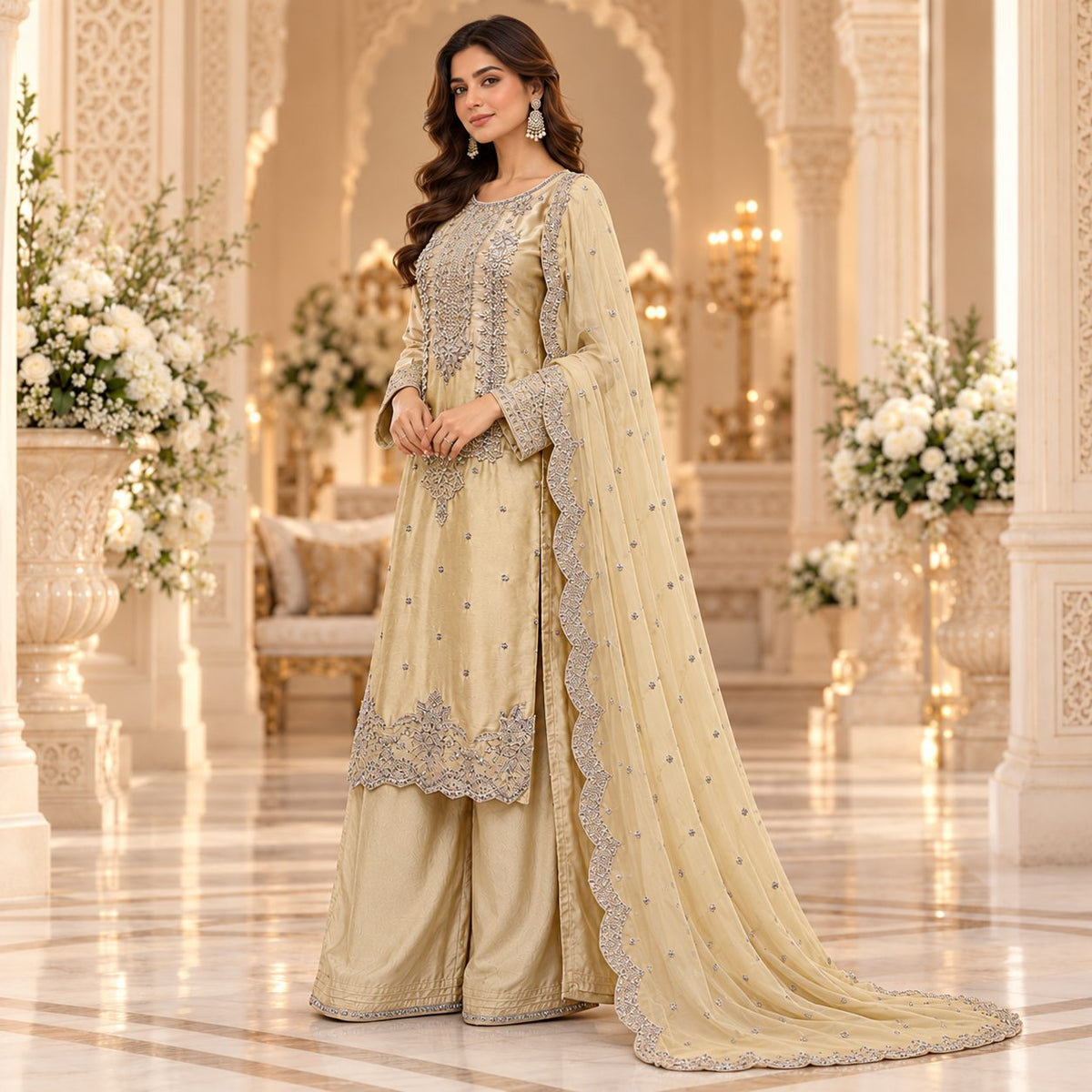 Celeste Luxe Embrioded Women 3 Piece Suit