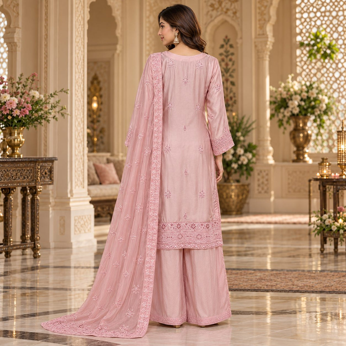 Rosalie Luxe Embroidered Women 3 Piece Suit