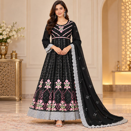 Moonlit Grace 3-Piece Embroidered Suit
