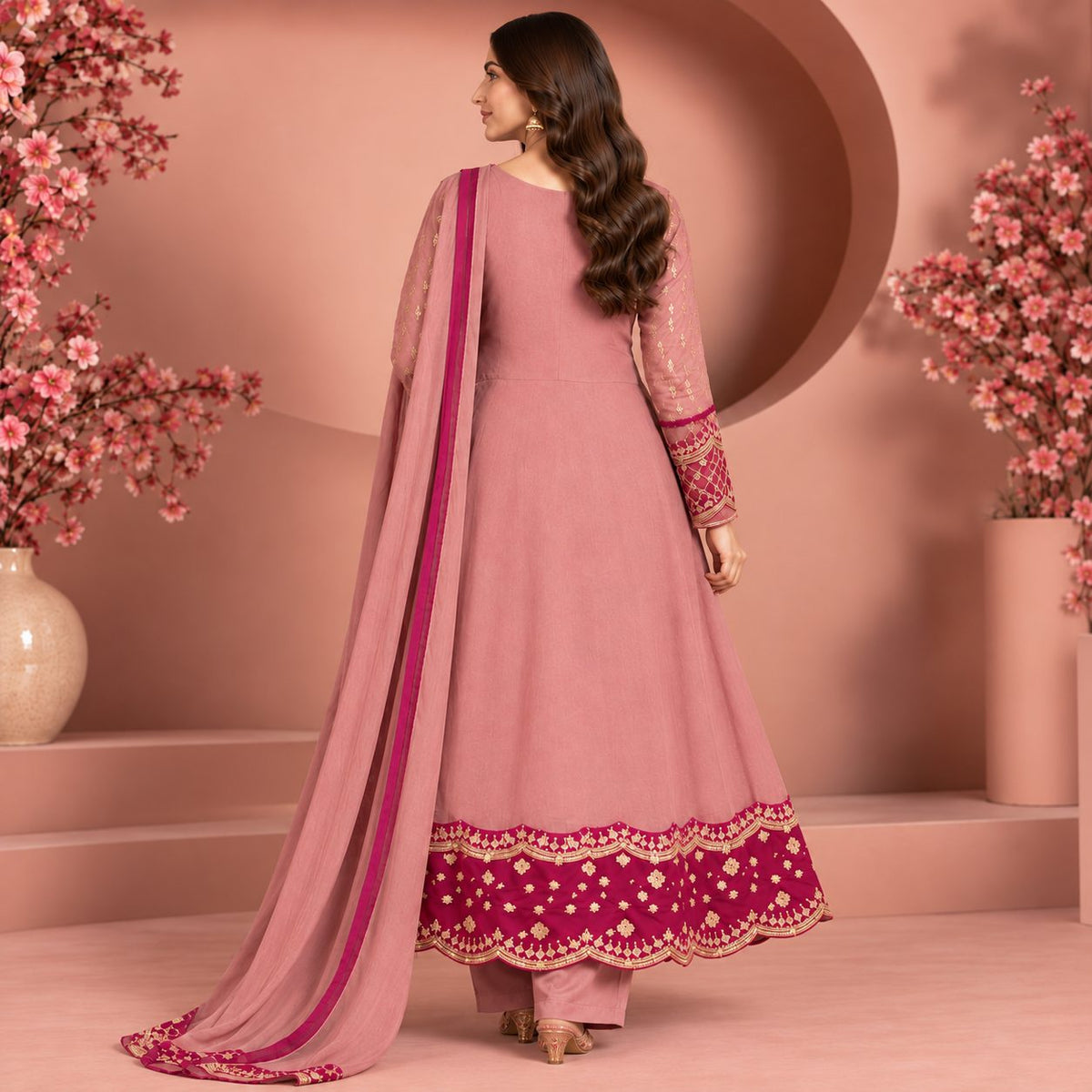 Celeste Grace Embroidered Maxi Suit