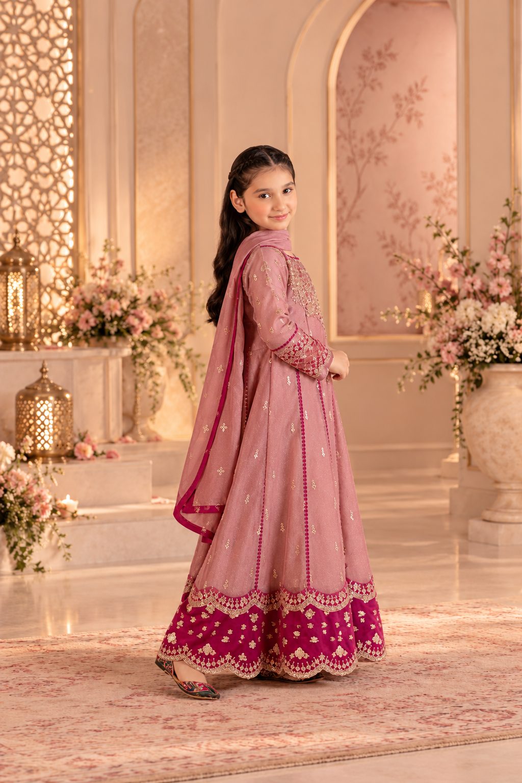 Celeste Grace Embroidered Maxi Suit