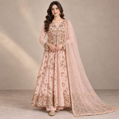 Celestial Bloom 3 Piece Embroidered Maxi  Women
