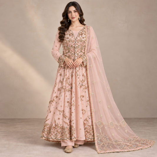 Celestial Bloom 3 Piece Embroidered Maxi  Women