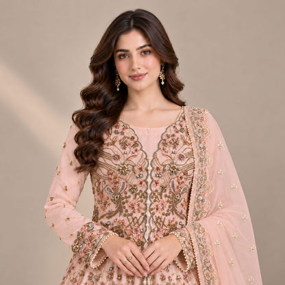 Celestial Bloom 3 Piece Embroidered Maxi  Women