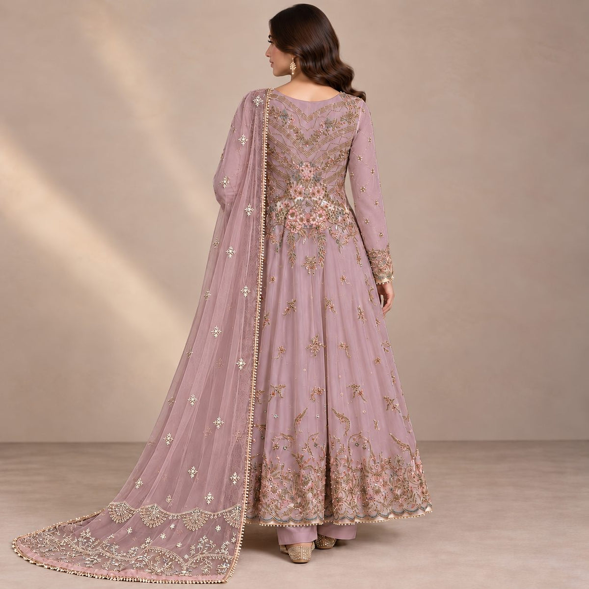 Celestial Bloom 3 Piece Embroidered Maxi  Women