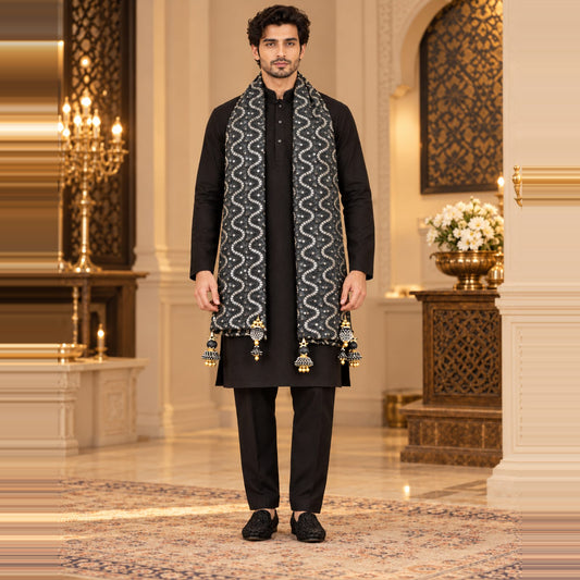 Regal Brocade Men’s Shawl