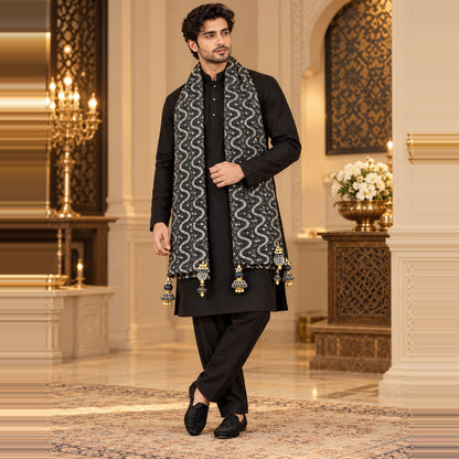Regal Brocade Men’s Shawl
