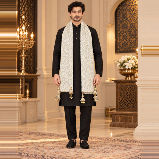 Regal Brocade Men’s Shawl