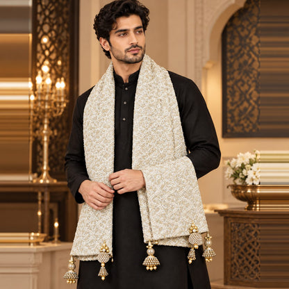 Regal Brocade Men’s Shawl