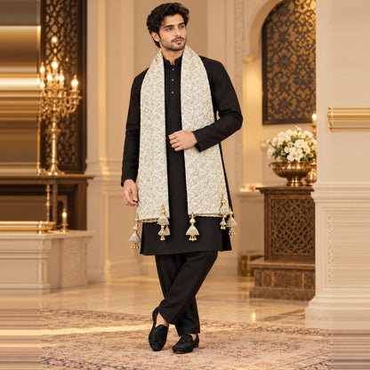 Regal Brocade Men’s Shawl