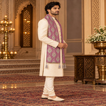 Regal Brocade Men’s Shawl