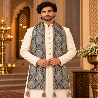 Regal Brocade Men’s Shawl