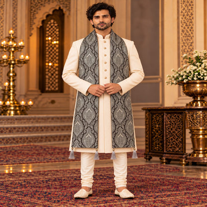Regal Brocade Men’s Shawl