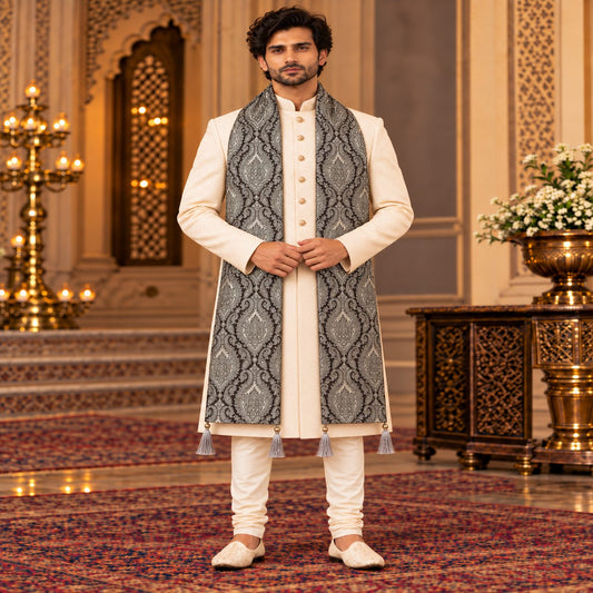 Regal Brocade Men’s Shawl