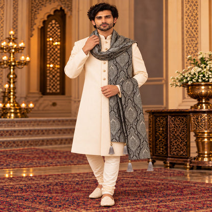 Regal Brocade Men’s Shawl
