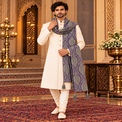 Regal Brocade Men’s Shawl