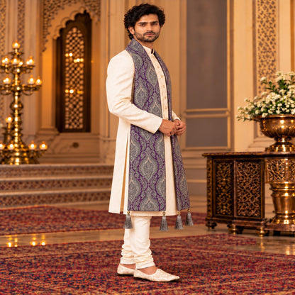 Regal Brocade Men’s Shawl