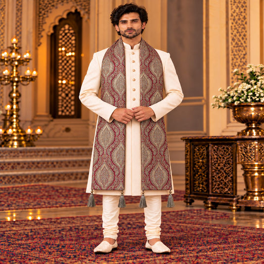 Regal Brocade Men’s Shawl