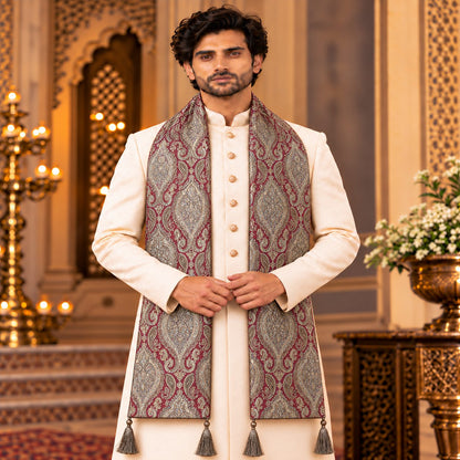 Regal Brocade Men’s Shawl