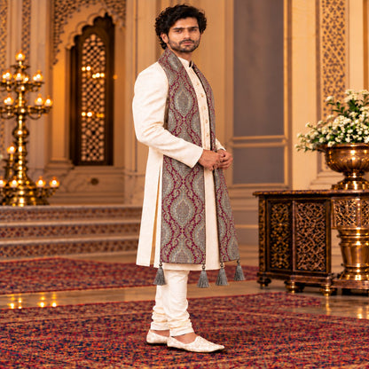 Regal Brocade Men’s Shawl