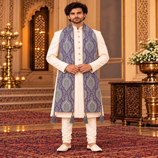 Regal Brocade Men’s Shawl