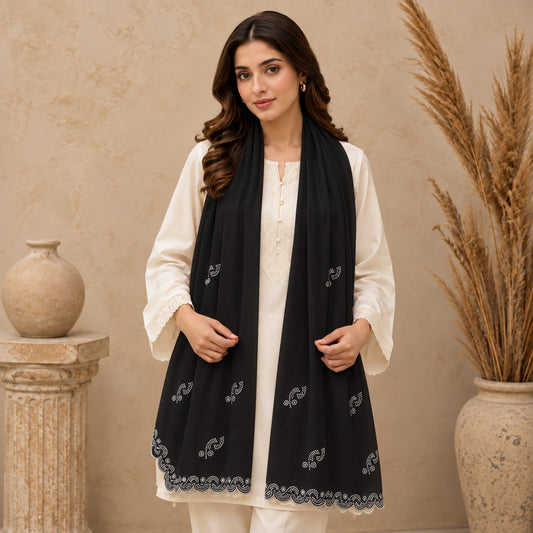 Serene Scallop Stole