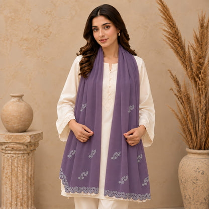 Serene Scallop Stole