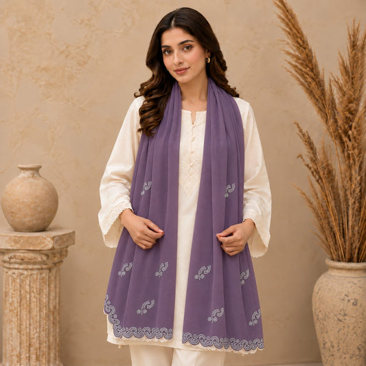 Serene Scallop Stole