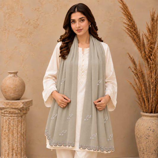 Serene Scallop Stole