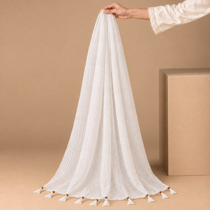 Urban Tassel Textured Stole
