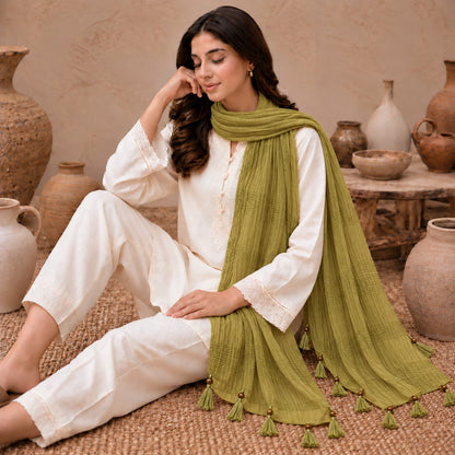 Urban Tassel Textured Stole