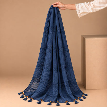 Urban Tassel Textured Stole