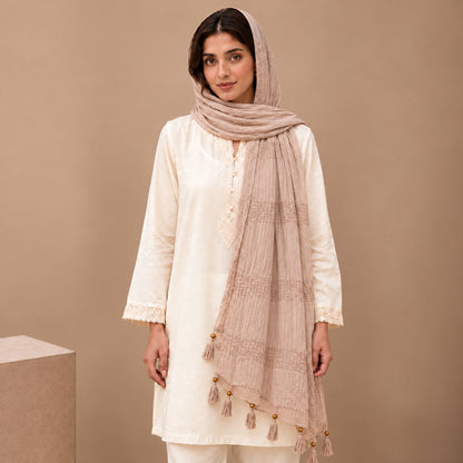 Urban Tassel Textured Stole